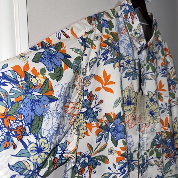 Free Planet Hawaiian Button Shirt Big &‎ Tall Mens 4X  Short Sleeve MSRP $60 NWT - Picture 6 of 11